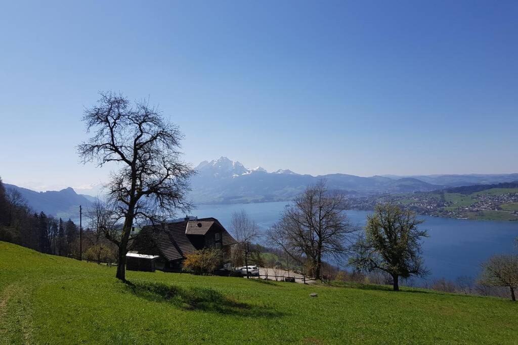 Bauernhaus Mit Charme, Traumaussicht Und Sauna Вегис Екстериор снимка